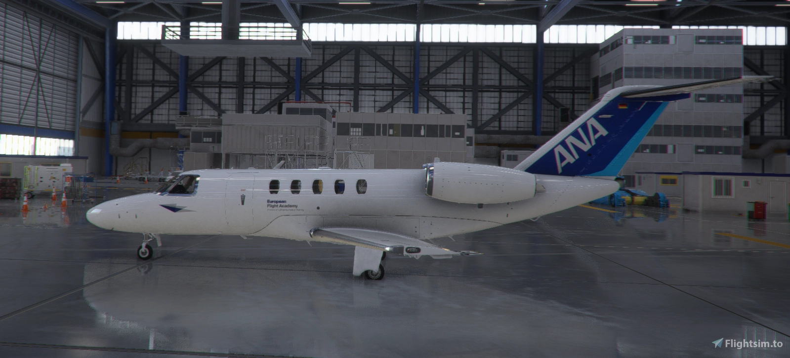 Скриншот Cessna Citation CJ4 Lufuhansa Flight Training (ANA) [4K] / MSFS 2020