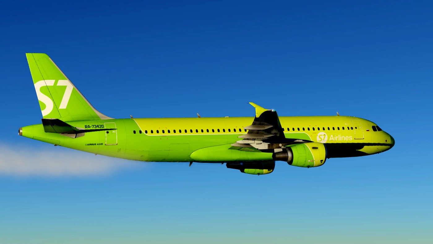 Скриншот S7 AIRLINES PACK / RA-73420 [CEO] / RA-73466 [NEO] / AIRBUS A320 TOLISS / X-Plane 11 / 12