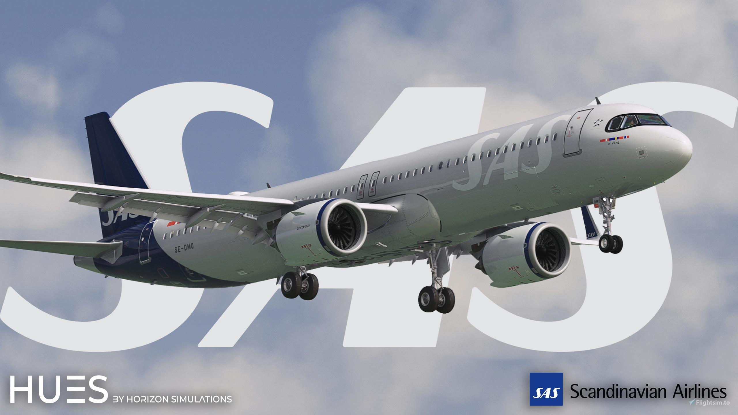 Скриншот SAS Scandinavian Airlines Livery Pack - LVFR A321NEO (8K) / MSFS 2020