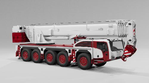 Скриншот FP Mobile Crane 130t v1.0 (0.38.x) / BeamNG DRIVE