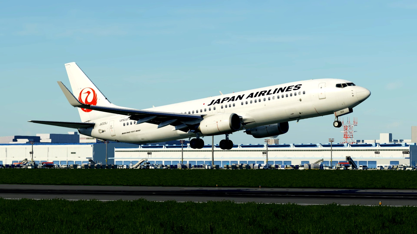 Скриншот ⚡JAPAN AIRLINES 4K / JA309J / ZIBO 737-800 / X-Plane 11 / 12