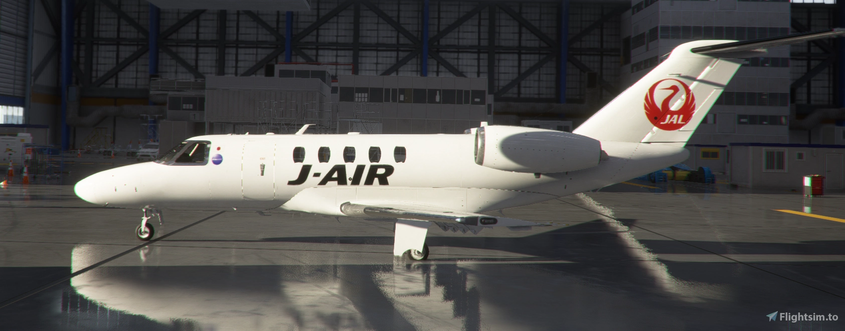 Скриншот Cessna Citation CJ4 J-Air [4K] / MSFS 2020
