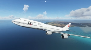 Скриншот B747-8 Japan Airlines JAL (Retro) v3.2.0 [8K ULTRA] (No mirror) / MSFS 2020