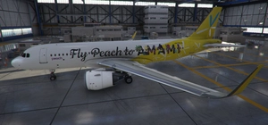 Скриншот A320neo Peach Aviation (Vanilla Air & Fly Peach to AMAMI) [4K] / MSFS 2020