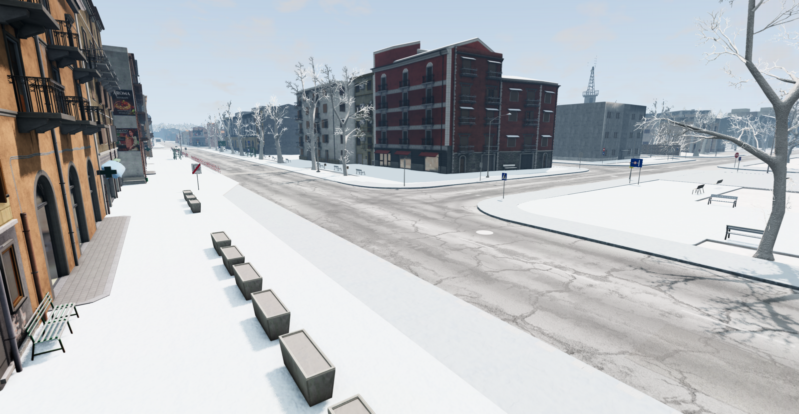 Скриншот Poland - Winter v2.8 (0.38.x) / BeamNG DRIVE