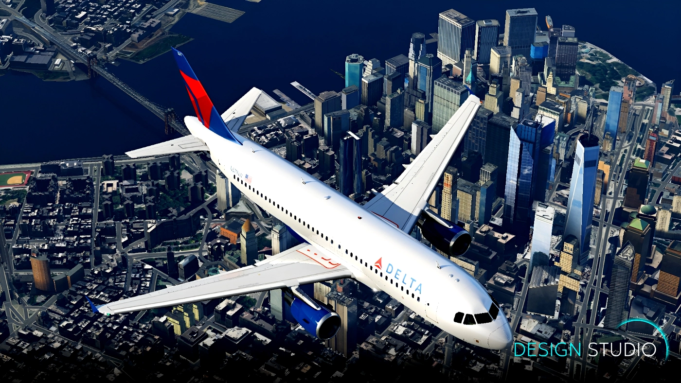Скриншот DELTA / N371NW / PACK A320 TOLISS [CEO] / X-Plane 11 / 12