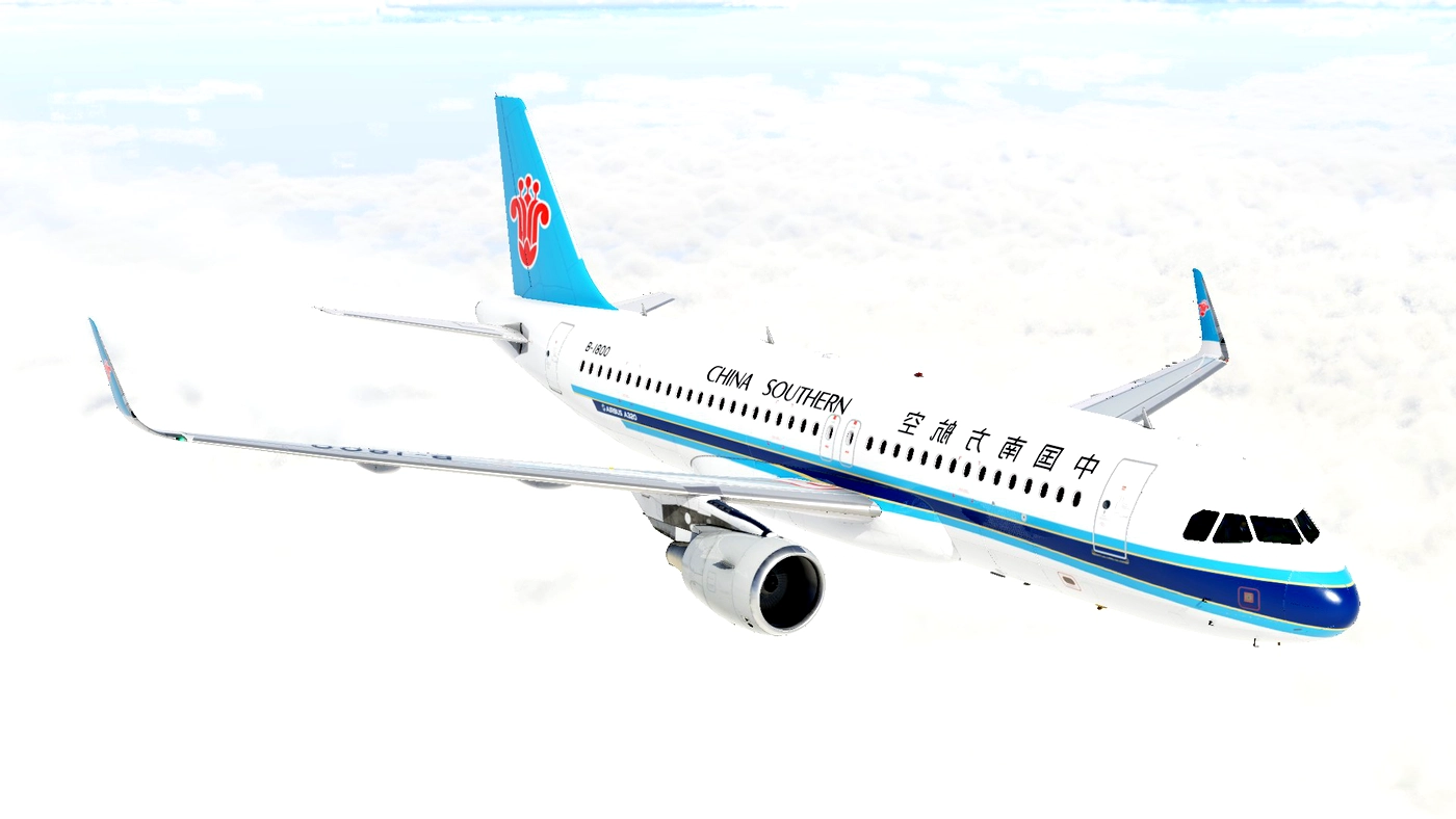 Скриншот ⚡CHINA SOUTHERN 8K / B-1800 / AIRBUS A320 [CEO MODE] / X-Plane 11 / 12