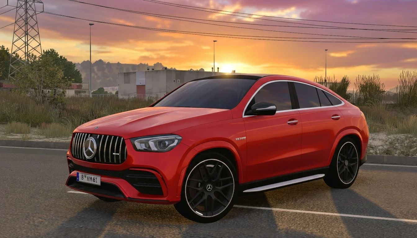 Скриншот Mercedes-Benz GLE 63 S AMG 2025 v1.2 / ETS 2
