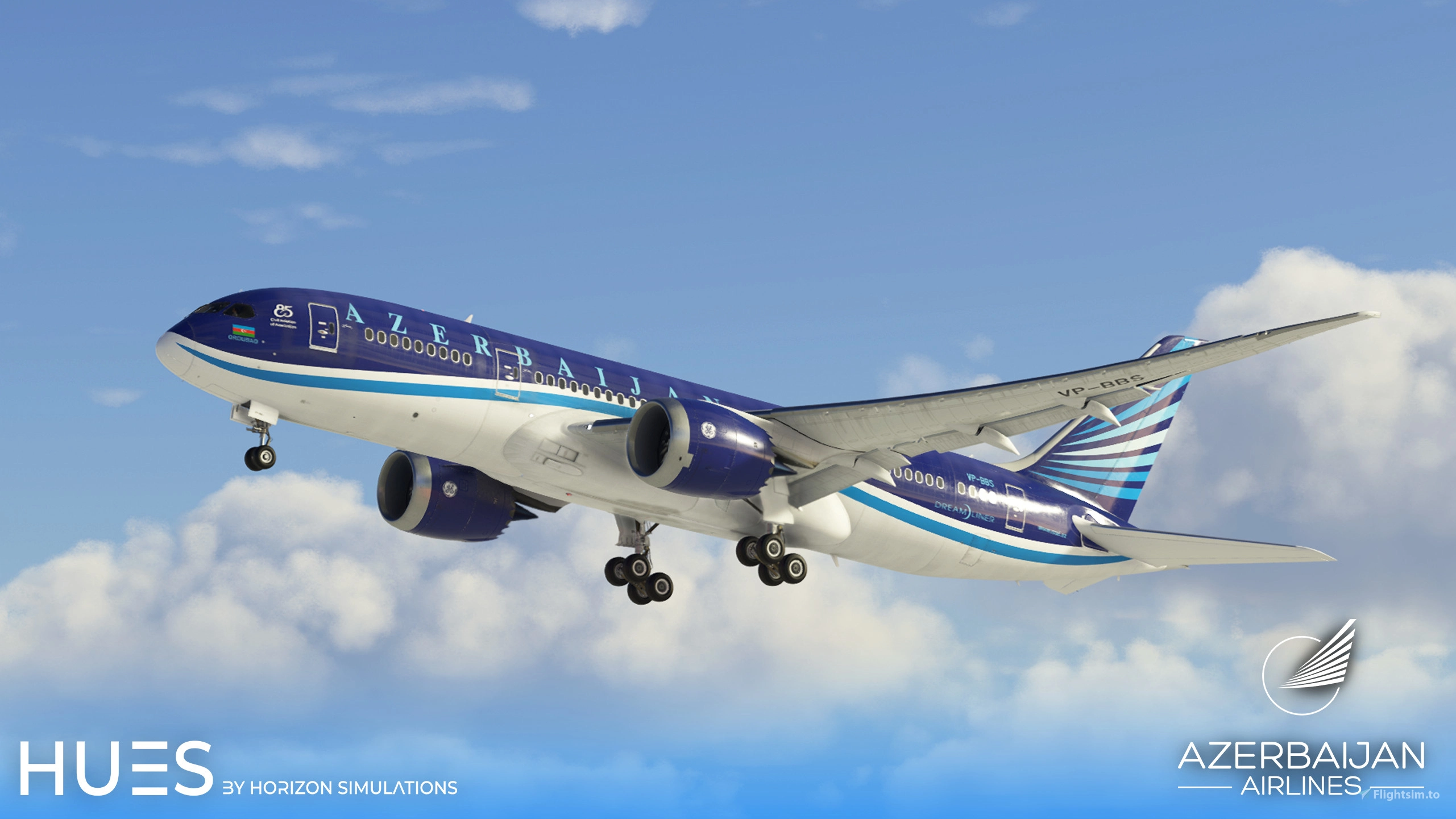Скриншот Azerbaijan Airlines VP-BBS | Kuro B787-8 / MSFS 2020