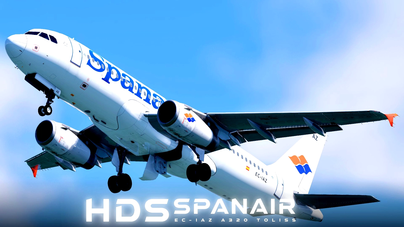 Скриншот ⚡SPANAIR / EC-IAZ / TOLISS A320 CEO / X-Plane 11 / 12