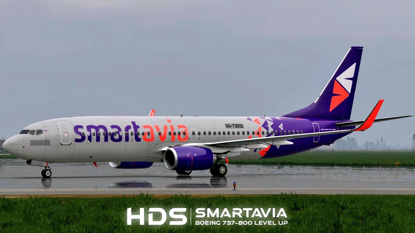 Скриншот ⚡SMARTAVIA / RA-73659 / LEVEL UP 737-800 / X-Plane 11 / 12