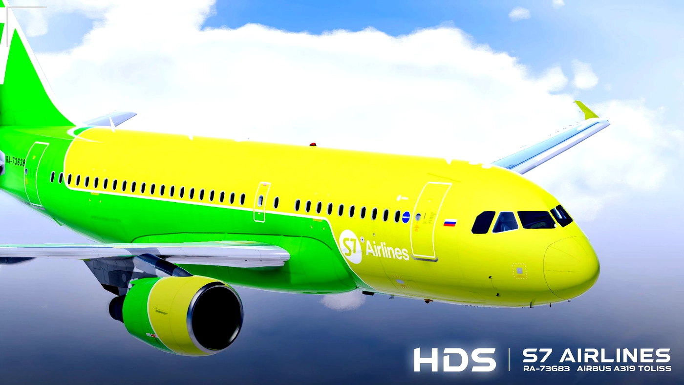 Скриншот ⚡S7 AIRLINES / RA-73683 / TOLISS A319 / X-Plane 11 / 12