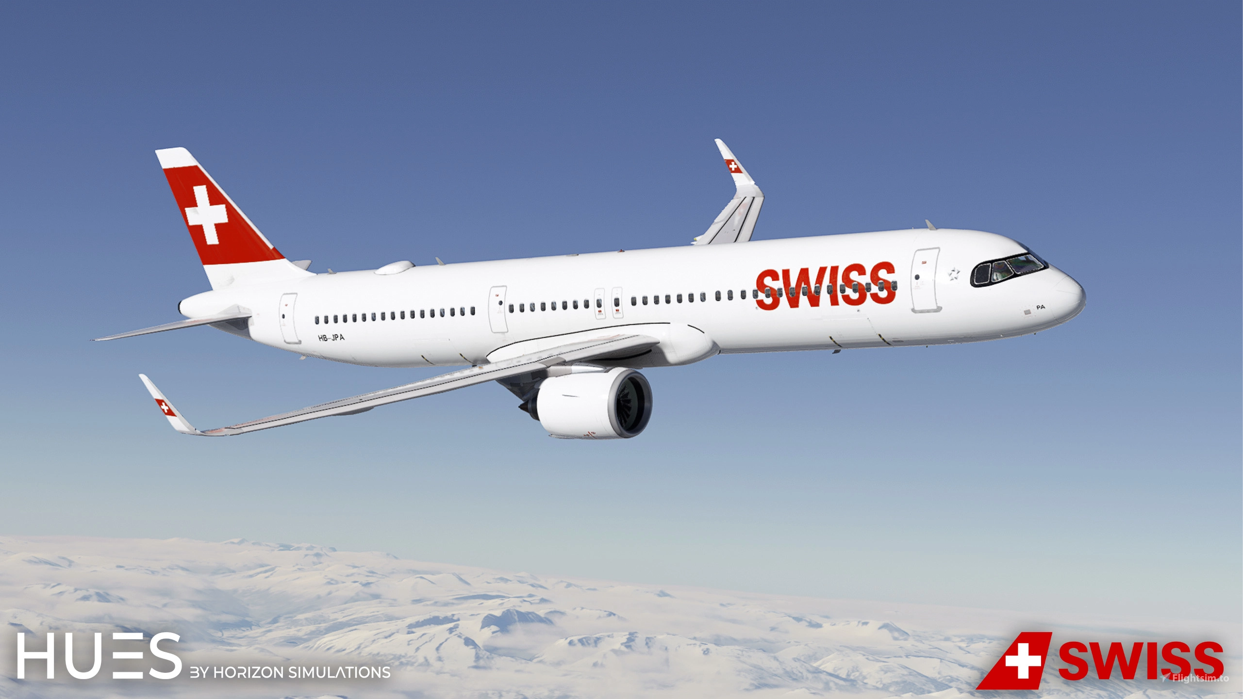 Скриншот Swiss International Air Lines - LVFR A321NEO (8K) / MSFS 2020