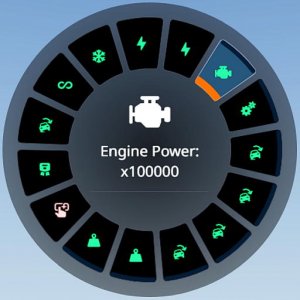 Скриншот Radial Cheat Menu v1.0.8 (0.38.x) / BeamNG DRIVE