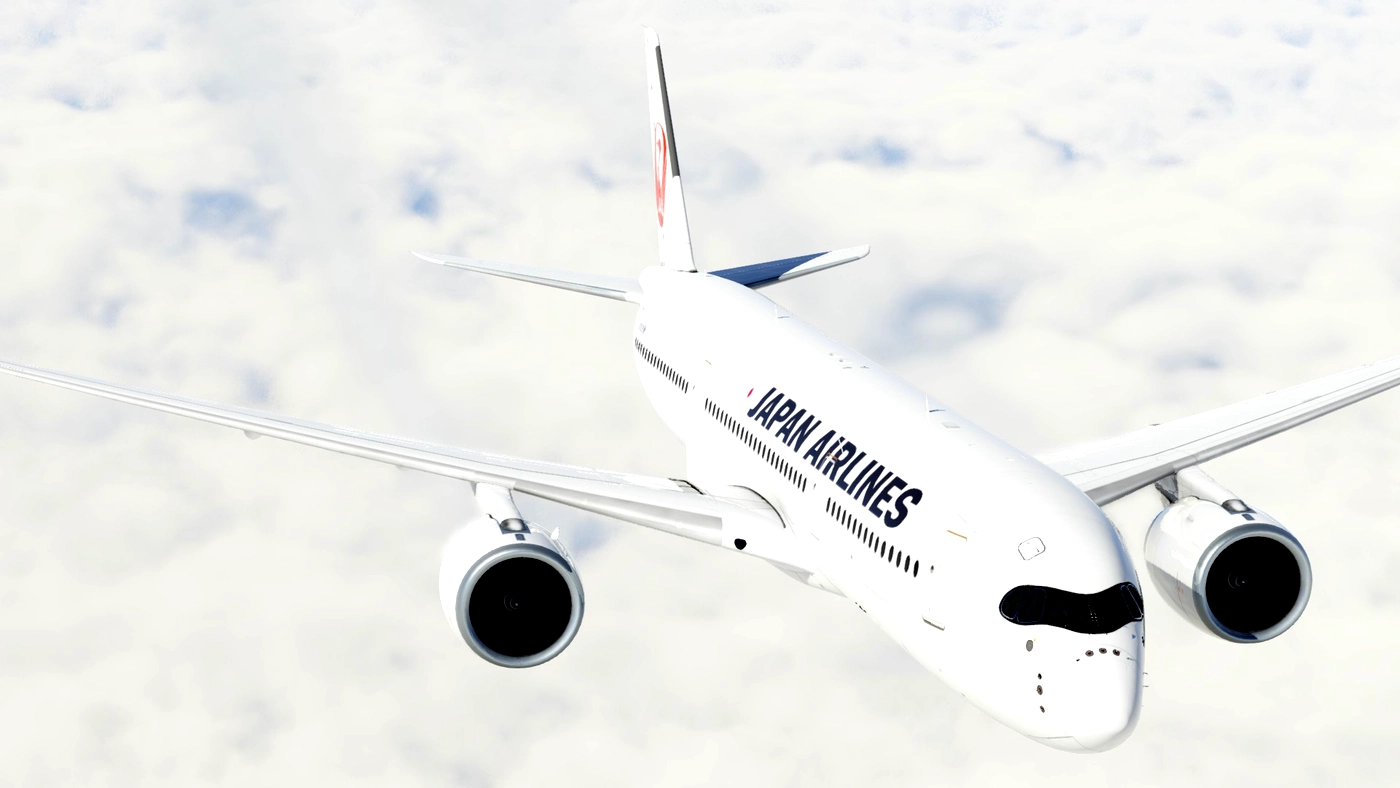 Скриншот ⚡(JAL) JAPAN AIRLINES 8K LIVERY / JA07XJ / AIRBUS A350-900 / X-Plane 11 / 12