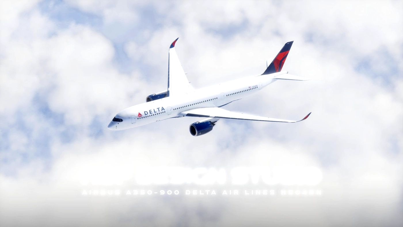 Скриншот DELTA AIR LINES 8K / N504DN / FLIGHT FACTOR A350 / X-Plane 11 / 12