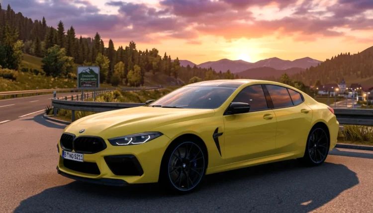 Скриншот BMW M8 Competition G16 2022 v3.7 / ETS 2