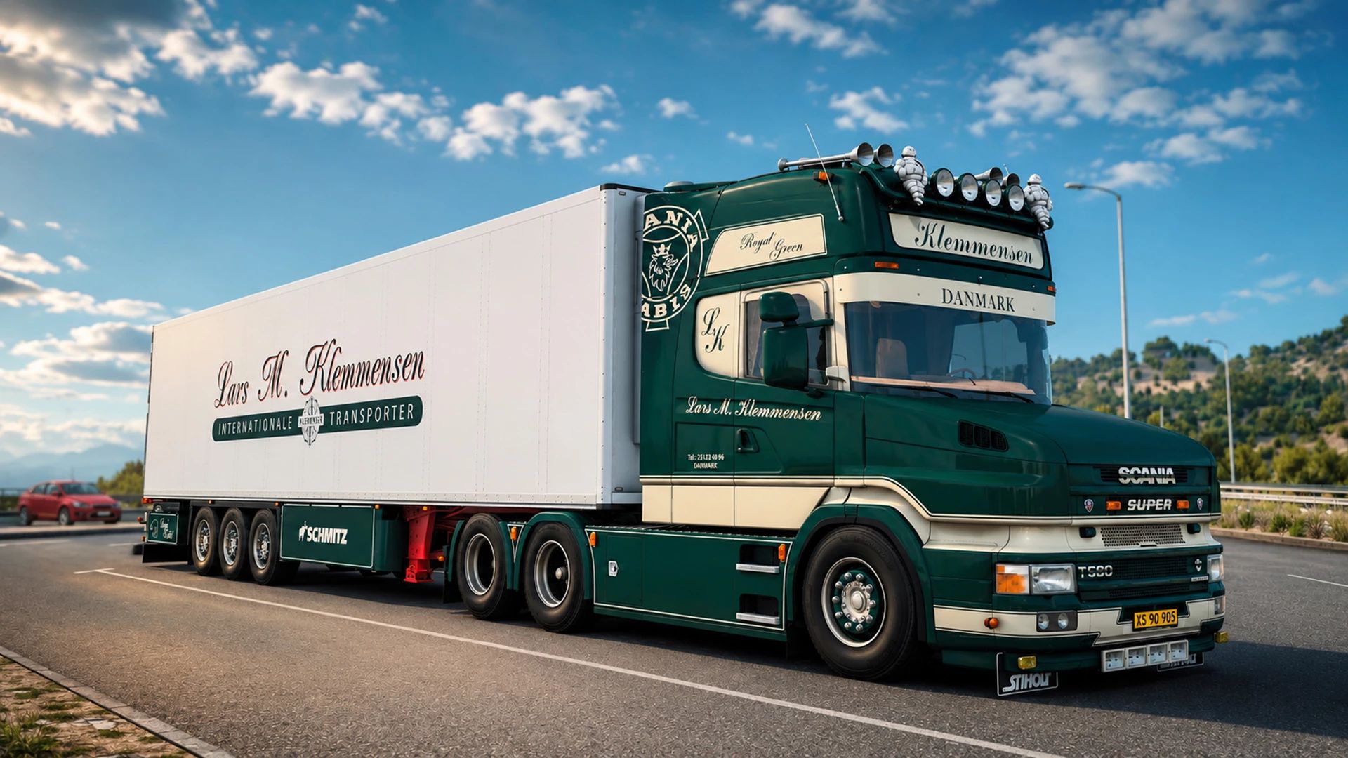Скриншот Scania Torpedo T580 Klemmensen & Schnitz Trailer v1.59 / ETS 2